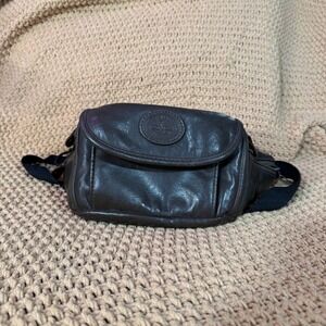 Aspen Woods Vintage Genuine Leather Waist Bag Fanny Pack Embossed Logo